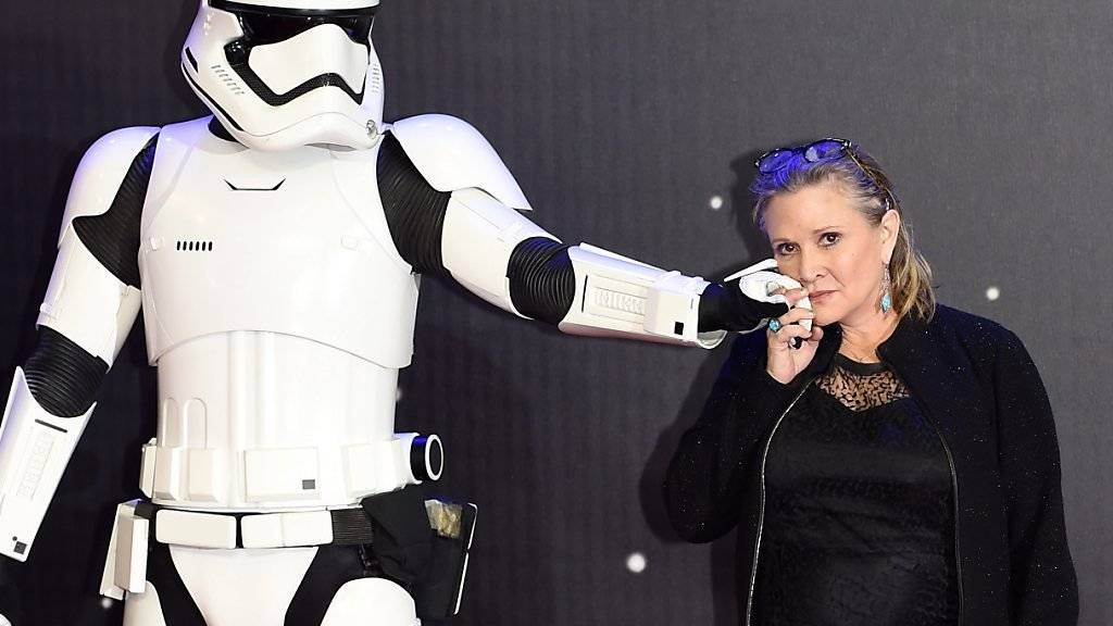 «Star Wars»-Schauspielerin Carrie Fisher verrät: Sie hatte etwas mit Harrison Ford. (Archivbild)