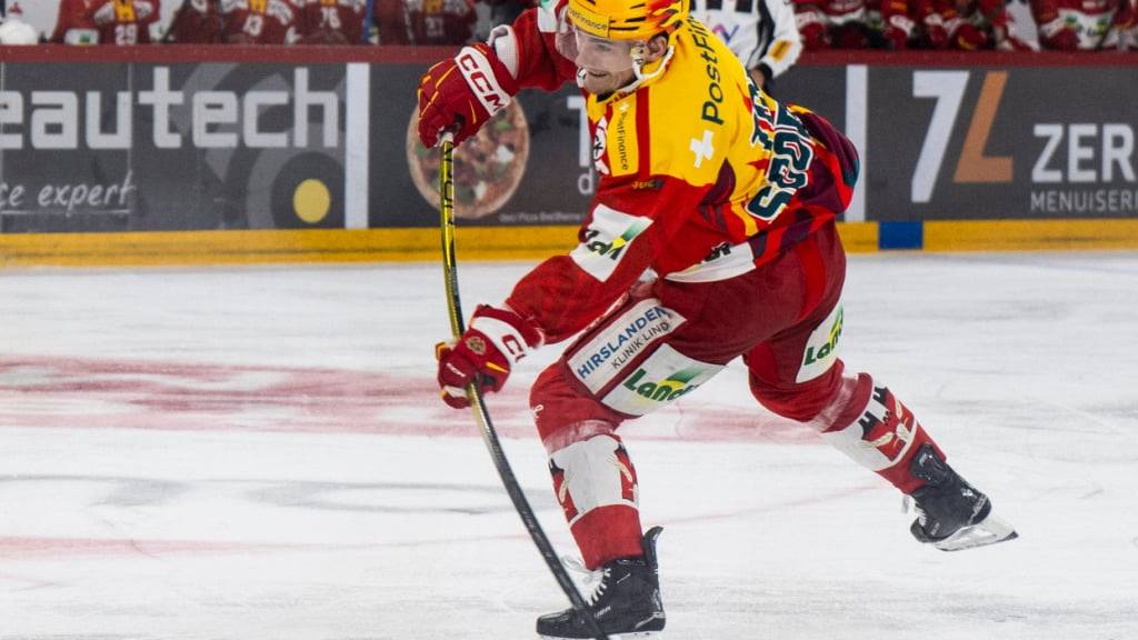 Lias Andersson (EHC Biel) erzielte bislang neun Tore in dieser Saison - Top-Goalgetter der National League
