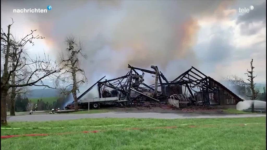 Brand Bauernhof in Ruswil