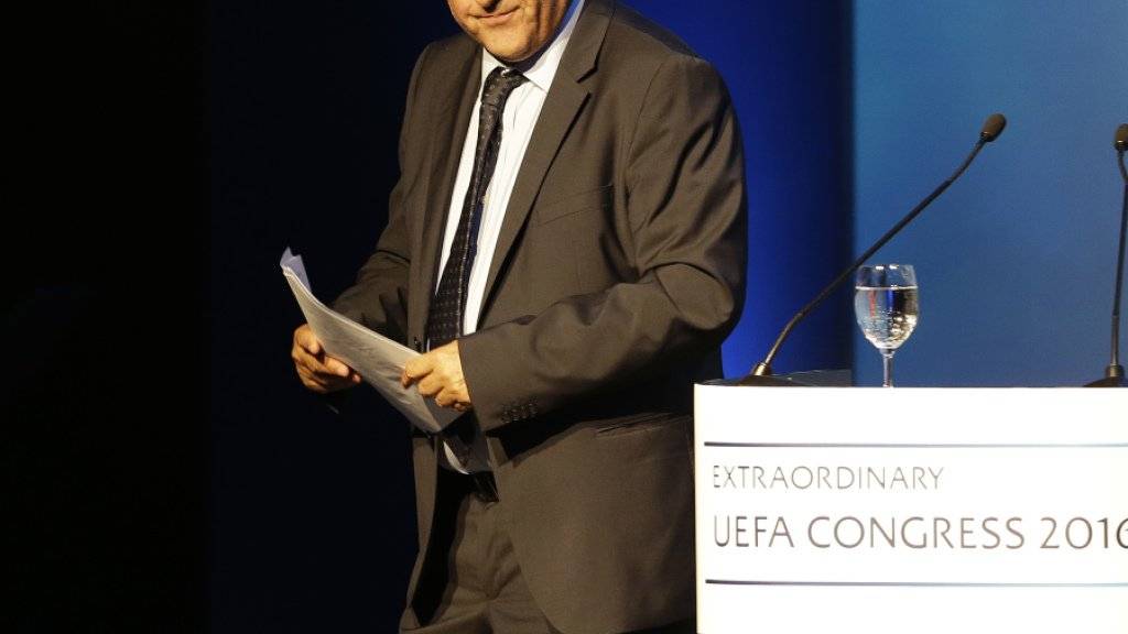 Verabschiedete sich mit einer emotionalen Rede von der UEFA: der ehemalige Präsident Michel Platini