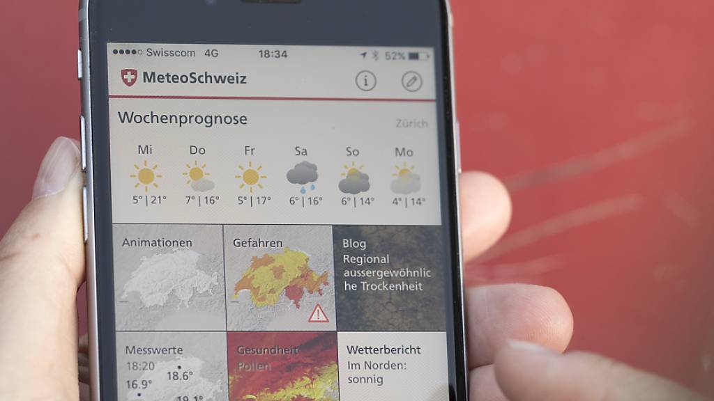 Schweizer Wettervorhersagen werden mit neuem Modell erstellt