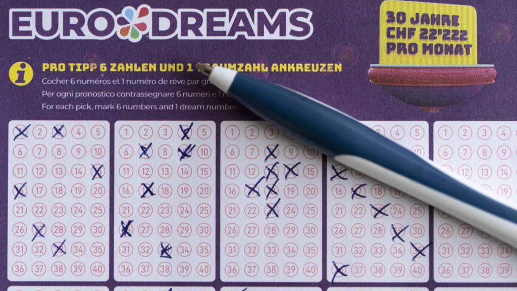 Zwei Mitspielende erhalten eine monatliche Zahlung von 2222 Franken während fünf Jahren dank der Ziehung von Eurodreams vom Montag. (Archivbild)