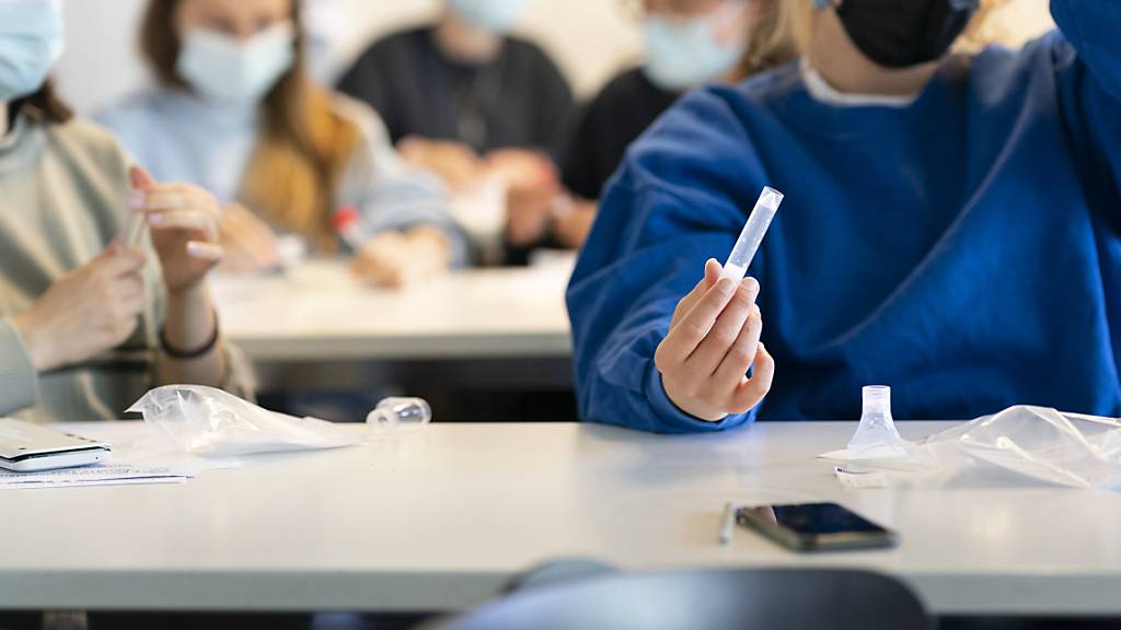 Während der Pandemie wurden an Schulen Speichelpooltests durchgeführt. (Archivbild)