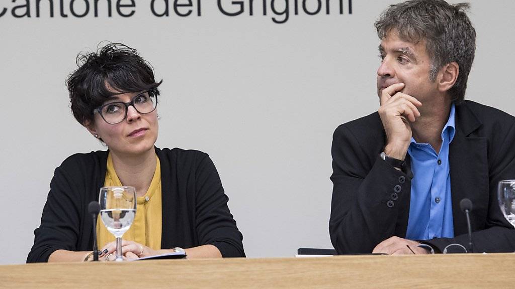 Das neue Co-Direktorium am Bündner Kunstmuseum: Nicole Seeberger (links) und Stephan Kunz.