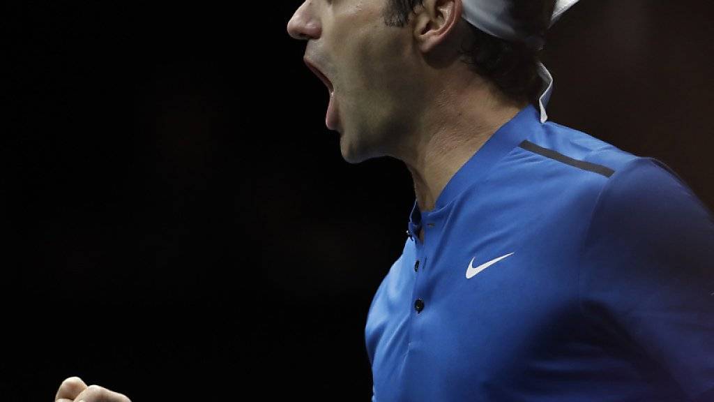 Roger Federer - hier am Laver Cup - kehrt in Schanghai nach einem Monat Pause auf die ATP-Tour zurück