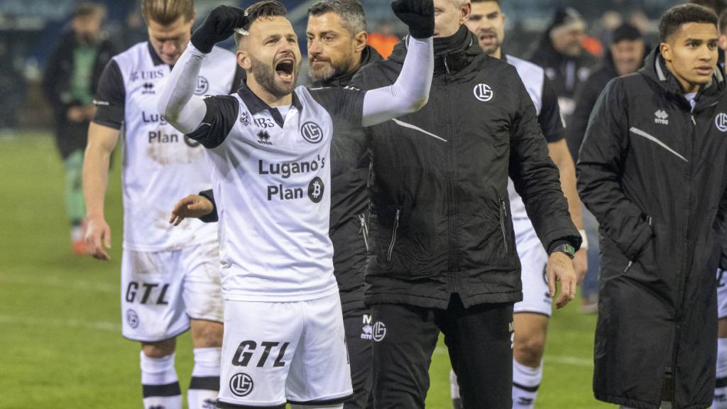 Luganos Renato Steffen jubelt nach dem gelungen Auftakt in die zweite Saisonhälfte