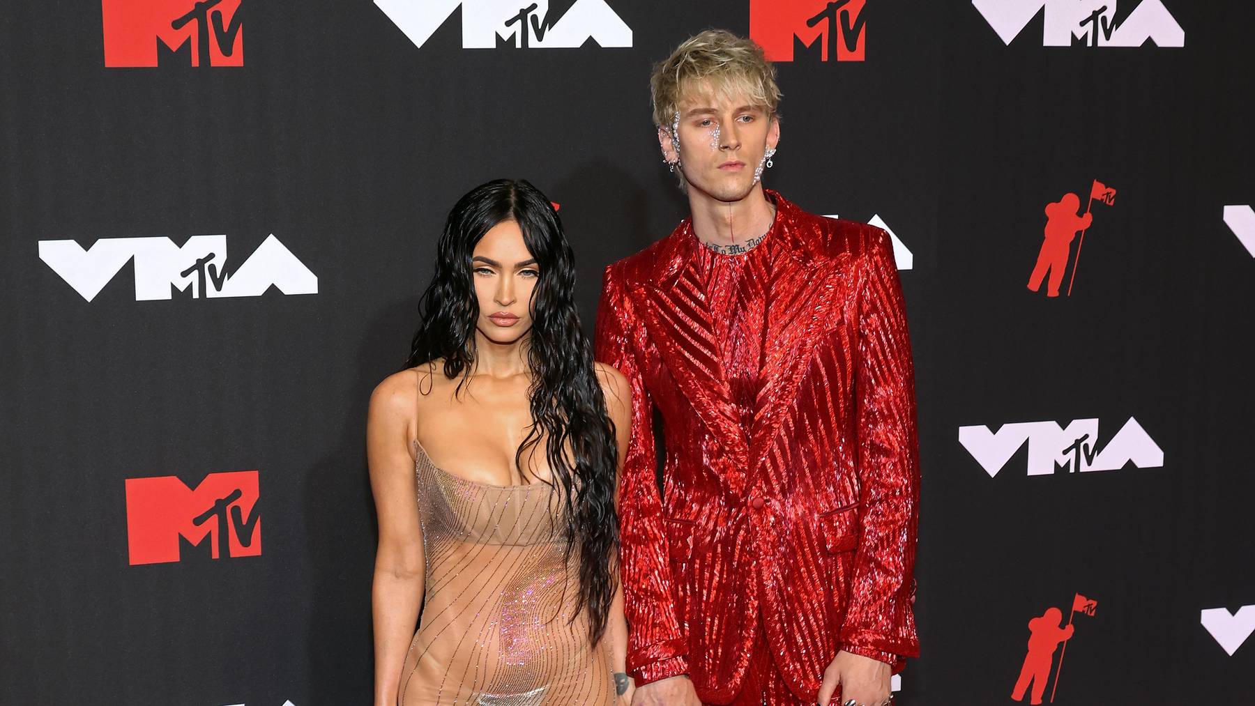 Megan Fox und Colson Baker aka Machine Gun Kelly an den MTV Video Music Awards 2021.