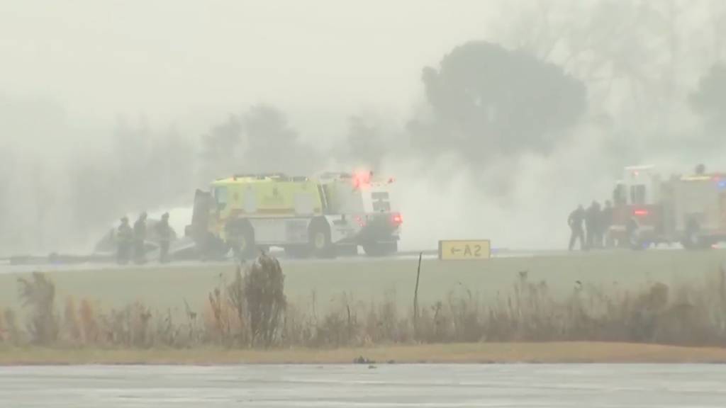 Flugzeug am Regionalflughafen in North Carolina abgestürzt