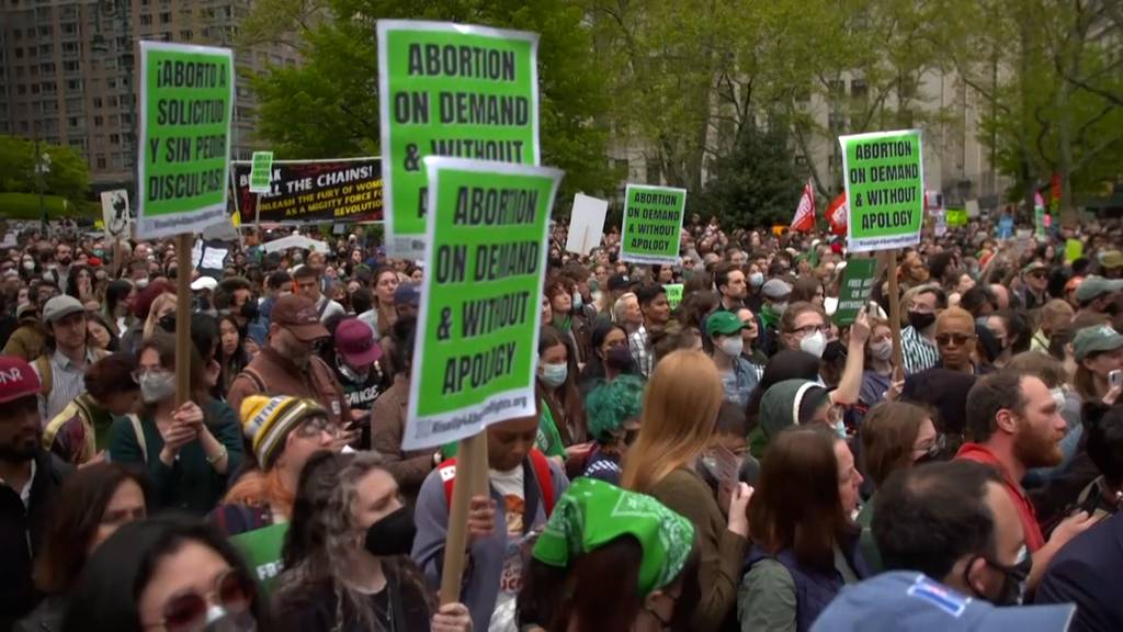 Tausende demonstrieren in New York für Abtreibungsrecht