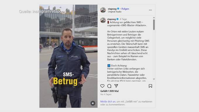 Achtung, Betrug! Polizei warnt vor fieser Masche per SMS