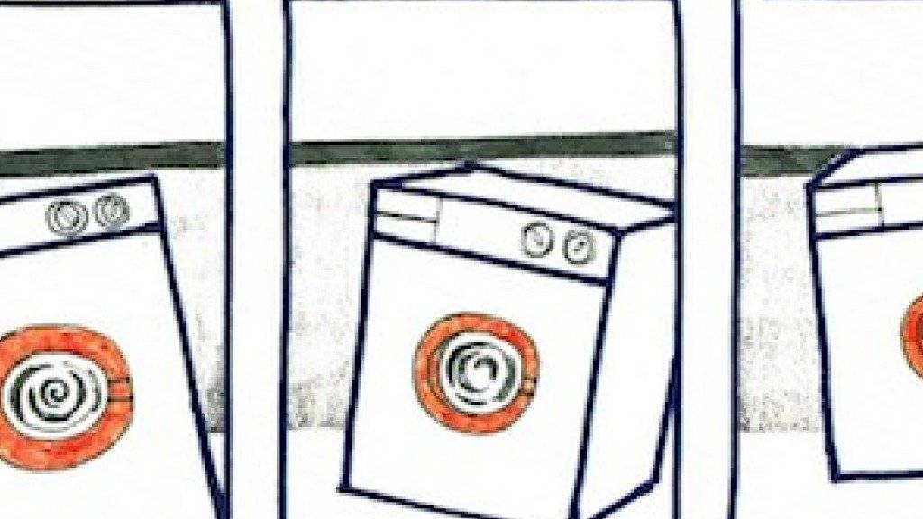 Eine Waschmaschine, die sich nach Gesellschaft sehnt: Mit diesem Comic gewann Natalia Sajewicz den ersten Preis des Fumetto-Comic-Wettbewerbs.