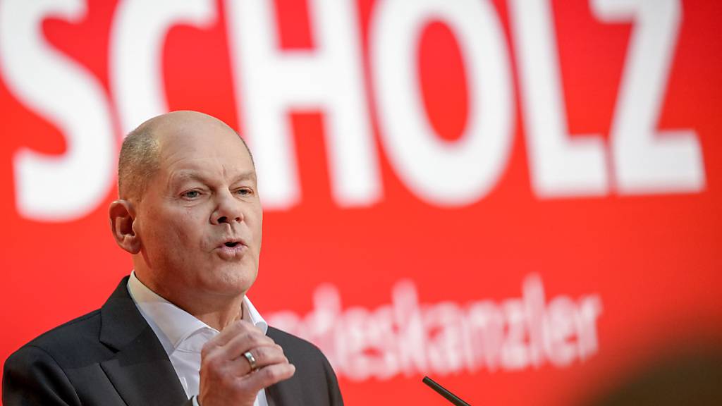 Scholz schwört SPD auf harten Wahlkampf ein