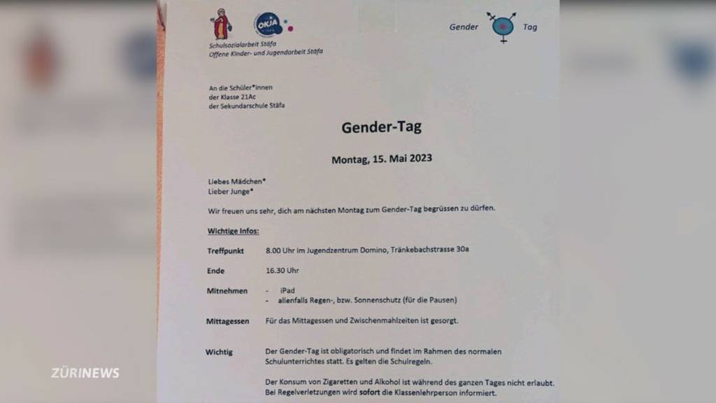 Gendertag an Sekundarschule erzürnt das Netz