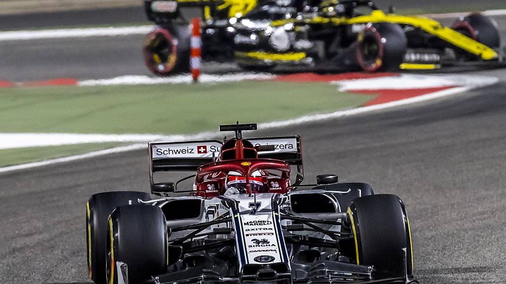 Alfa Romeo holt dank Kimi Räikkönen erneut WM-Punkte. Der Finne wird in Bahrain Siebter und toppt damit den 8. Rang beim Saisonstart in Australien