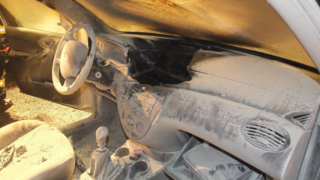 In Walenstadt brannte ein Auto aufgrund eines technischen Defekts.