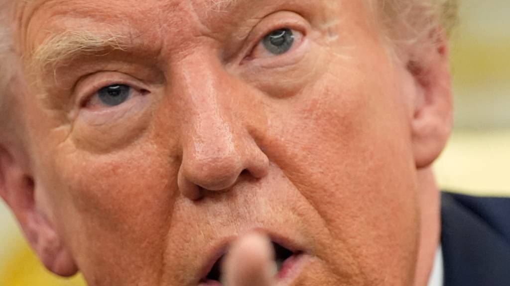 ARCHIV - Präsident Donald Trump spricht während eines Treffens mit Nato-Generalsekretär Rutte im Oval Office des Weißen Hauses. Foto: Alex Brandon/AP/dpa