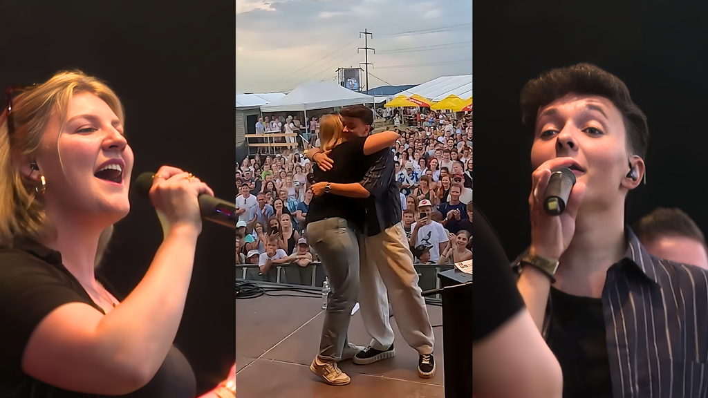 FM1-Moderatorin singt mit Remo Forrer am Openair Bütschwil