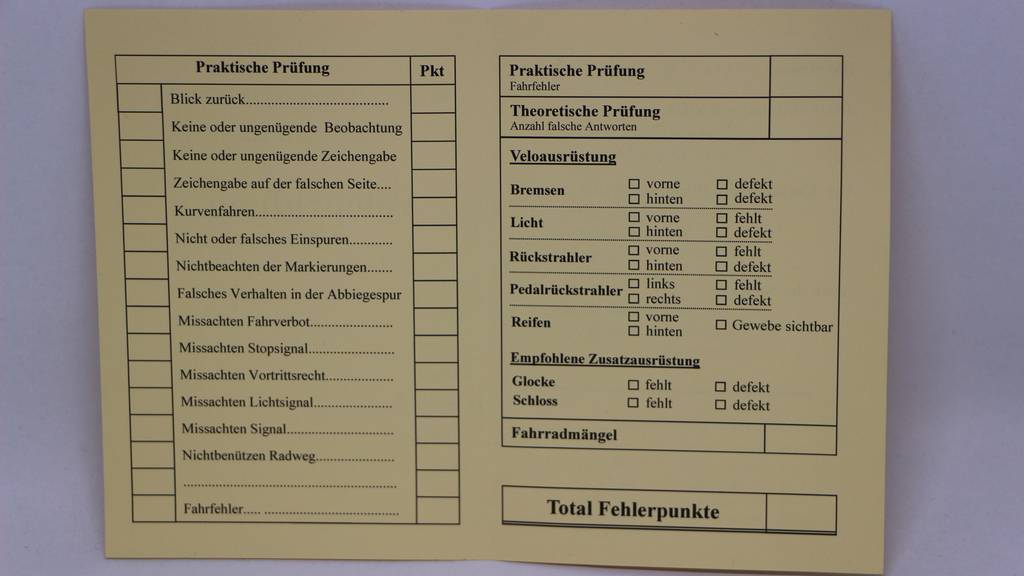 Veloprüfung