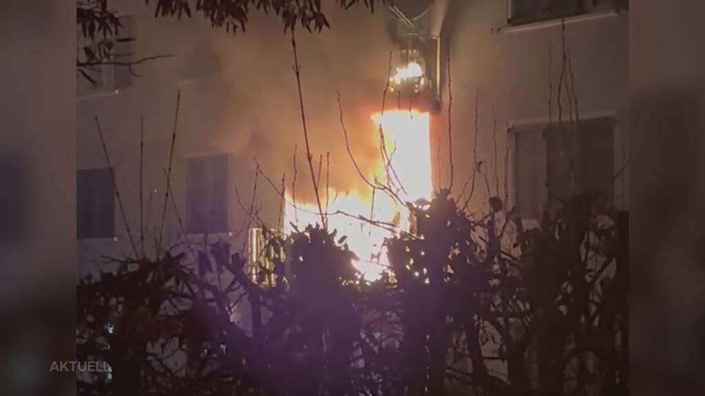 Balkon in Flammen: Die Nachbarn retten in Niederrohrdorf den Hund aus der Wohnung