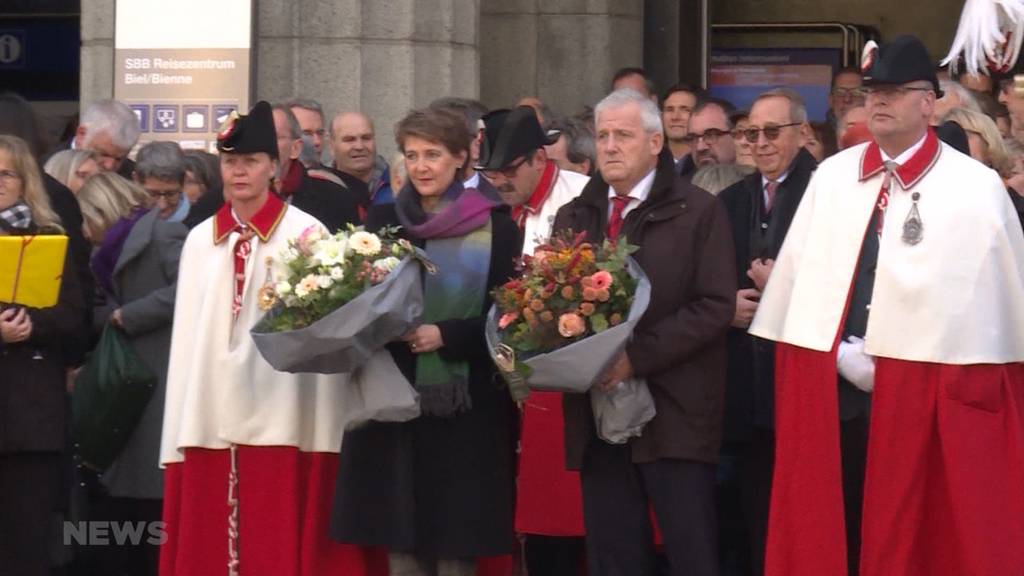 Feierlicher Empfang für Simonetta Sommaruga und Hans Stöckli