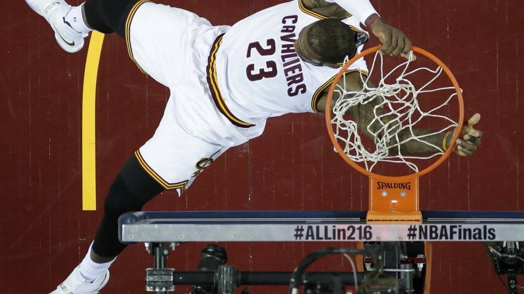 In NBA-Finalspiel 6 der Überflieger: LeBron James von den Cleveland Cavaliers