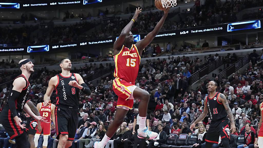 15 Punkte und 11 Rebounds: Erneut schaffte der Genfer Center Clint Capela ein Double-Double und steuerte so seinen Teil zum 113:101-Sieg der Atlanta Hawks gegen die Chicago Bulls bei