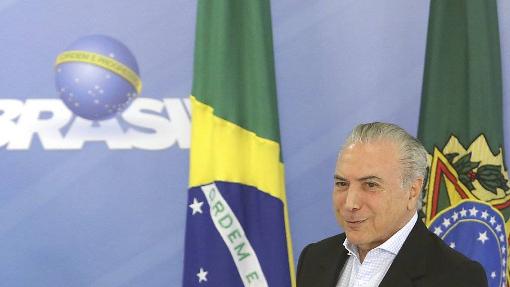 Der brasilianischen Wirtschaft geht es schlecht: Präsident Michel Temer versucht das Ruder herumzureissen. (Archiv)