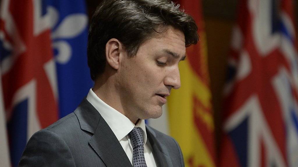 Kanadas Regierungschef Justin Trudeau reagiert auf einen Bestechungsskandal.