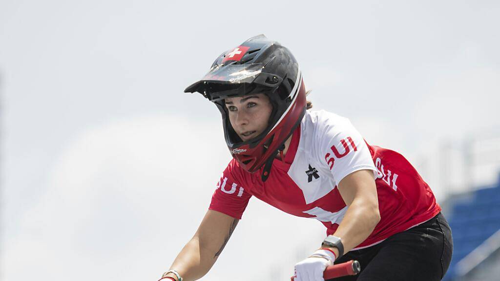 Nikita Ducarroz nimmt im Vorlauf der BMX-Freestylerinnen die Medaillen ins Visier.