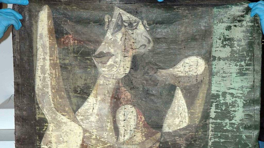 Das von der Polizei in Istanbul sichergestellte Gemälde «Femme se coiffant» ist eine Fälschung von einem Werk von Pablo Picasso. Das Original hängt unversehrt im Museum (Archiv 30.1.16/Bildausschnitt)