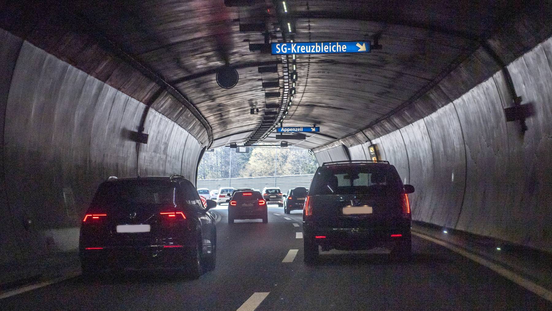Wegen Arbeiten bleibt die St.Galler Stadtautobahn jeweils ab 20 Uhr geschlossen. (Archivbild)