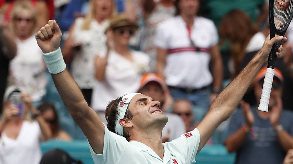 Roger Federer gewann zum vierten Mal das Turnier in Miami, das bis im letzten Jahr auf Key Biscayne ausgetragen wurde