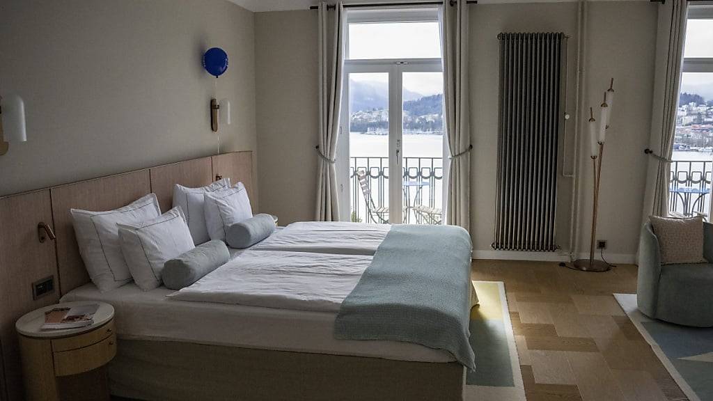 Ein Zimmer im Hotel Montana über Luzern. (Archivaufnahme)