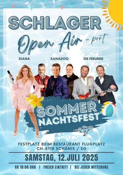 Schlager Open Airport in Schänis am 12. Juli