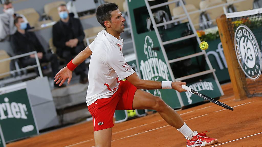 Nicht aus der Balance geraten: Novak Djokovic bei seinem Einstieg ins diesjährige French Open