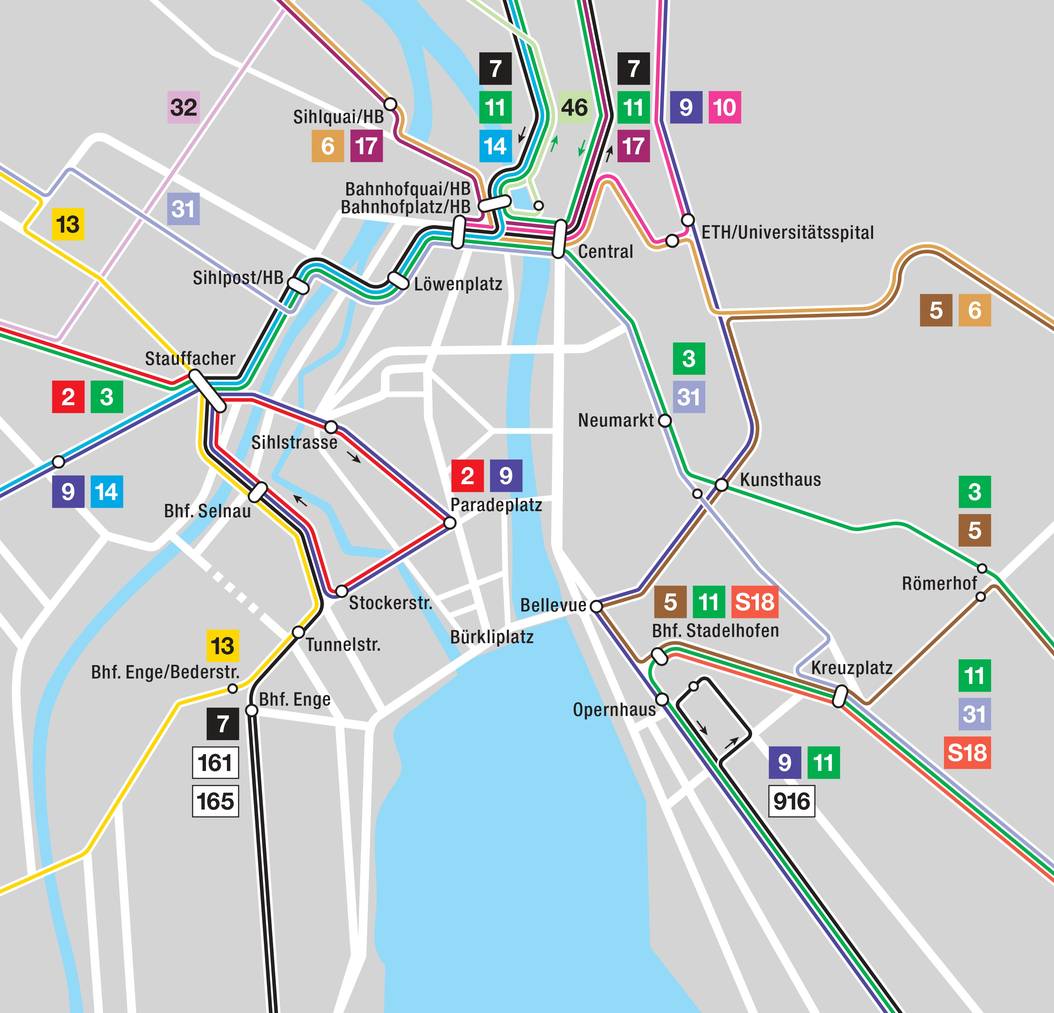 So wird der öffentliche Verkehr am Sonntagnachmittag umgeleitet. 