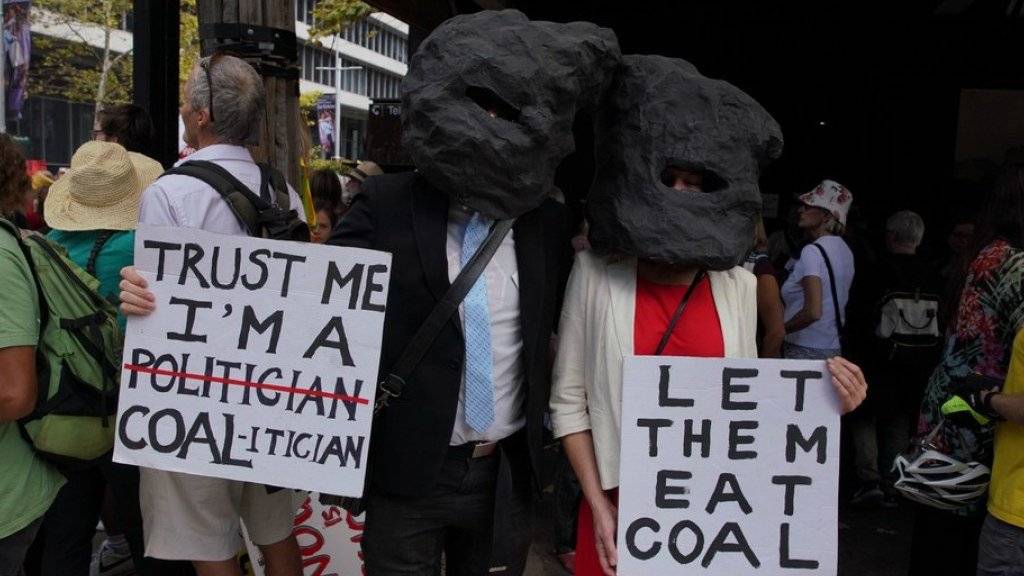 Für den Protest gegen Kohle- und Gasförderung in Australiens ländlichen Regionen waren viele Aktivisten eigens aus ländlichen Teilen des Landes nach Sydney gereist.