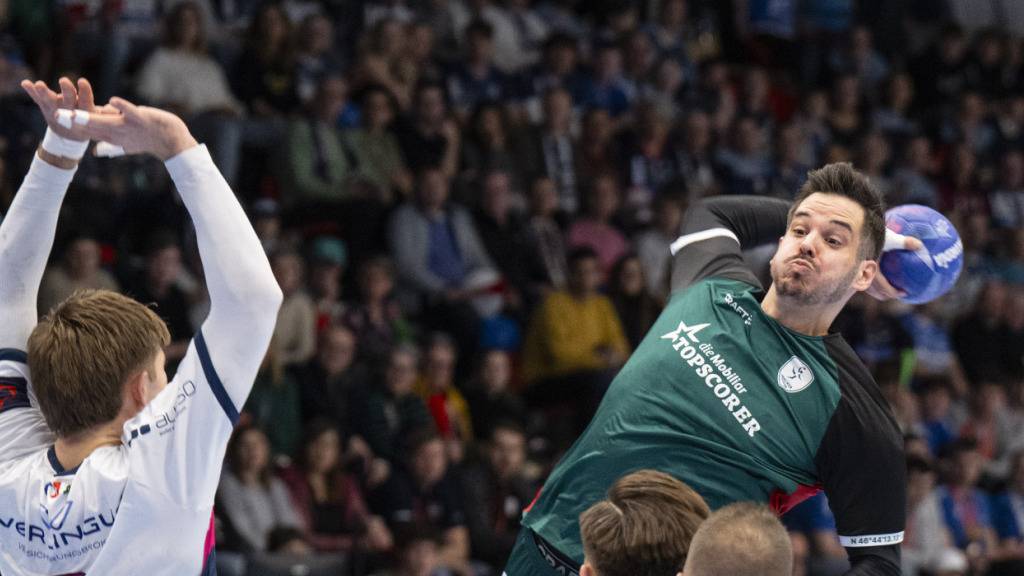 Thuns Ante Gadza setzt zum Wurf an (Archivaufnahme)