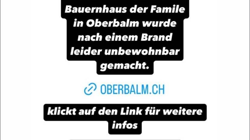 Spendenaufruf Oberbalm