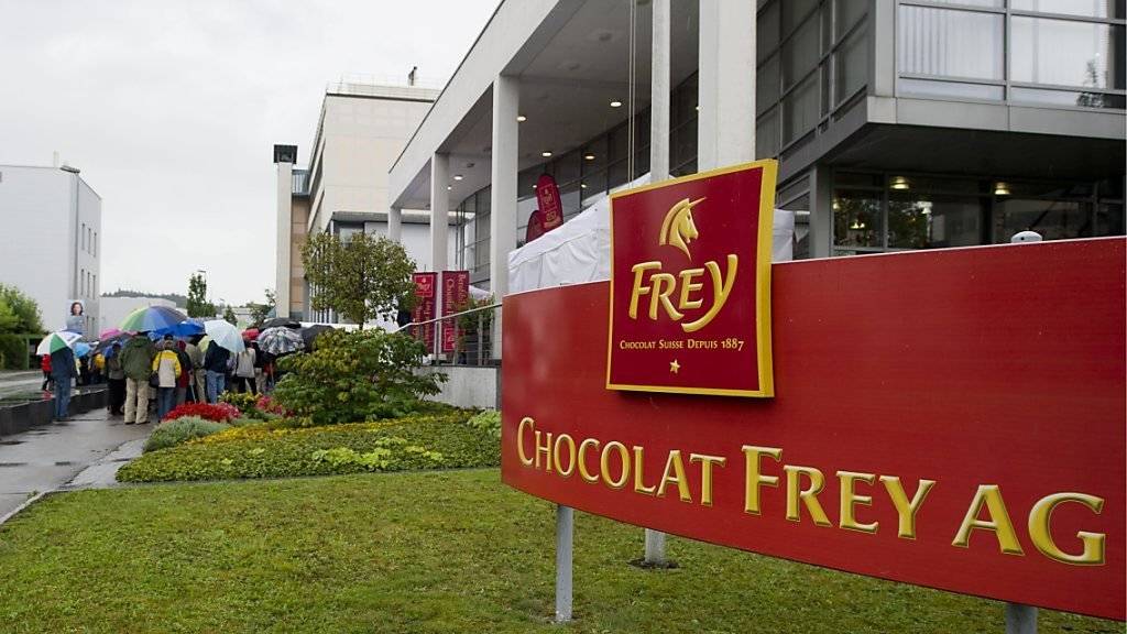 Hier werden Stellen abgebaut: Fabrikationsgebäude von Chocolat Frey in Buchs AG.