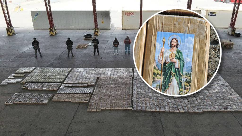 Kokspakete mit Jesus-Abbild: Polizei stellt zwei Tonnen Drogen in Ecuador sicher