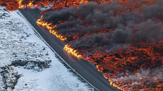 Erneut Vulkanausbruch auf Island – Lava kappt Warmwasserversorgung