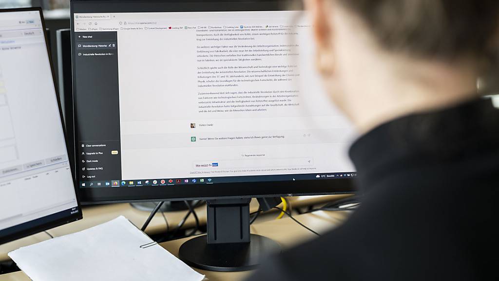 Der Verlegerverband Schweizer Medien fordert klare Regeln im Umgang mit Künstlicher Intelligenz. (Archivbild)