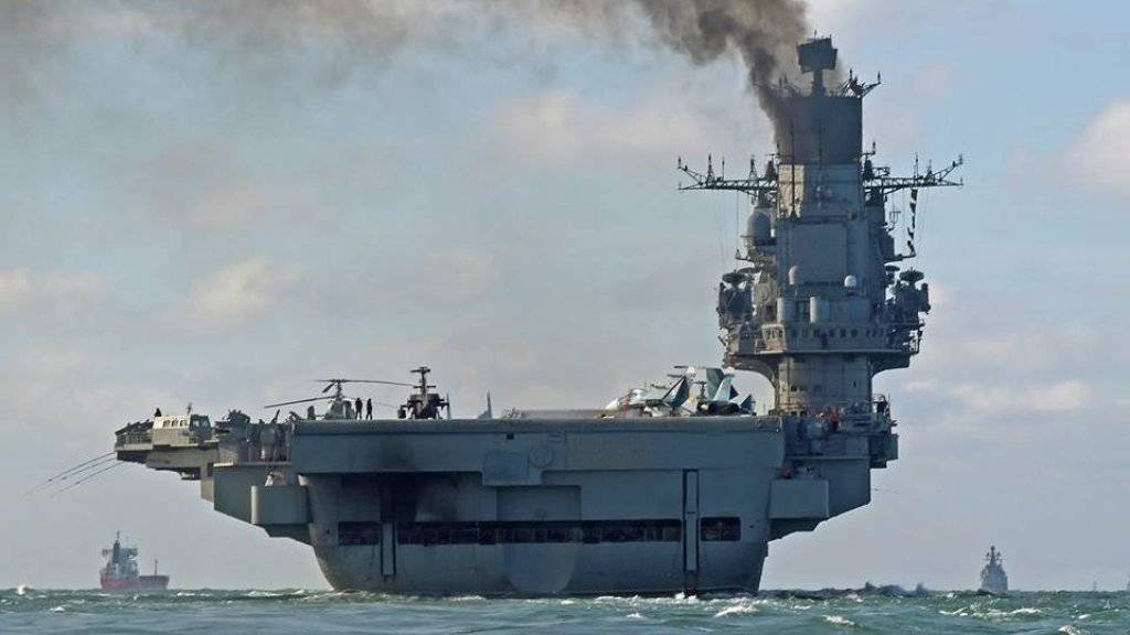 Die russische Truppenreduzierung beginnt mit dem Flugzeugträger «Admiral Kusnetzow» (Archiv)