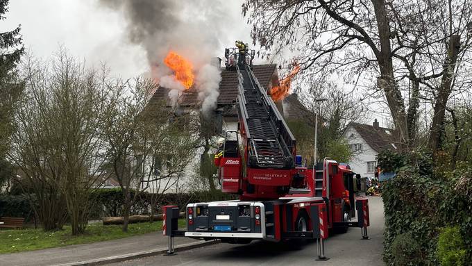 Brand in einem Einfamilienhaus in Solothurn ausgebrochen