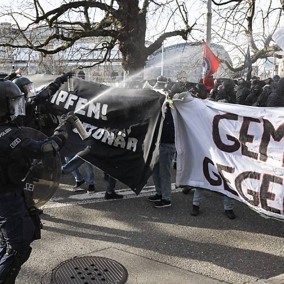 Zürcher Polizei weist an Demos über 100 Personen weg