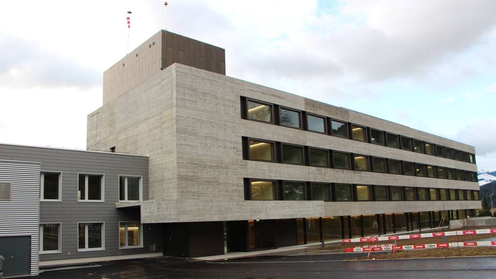 Der Neubau des Spitals Wattwil.