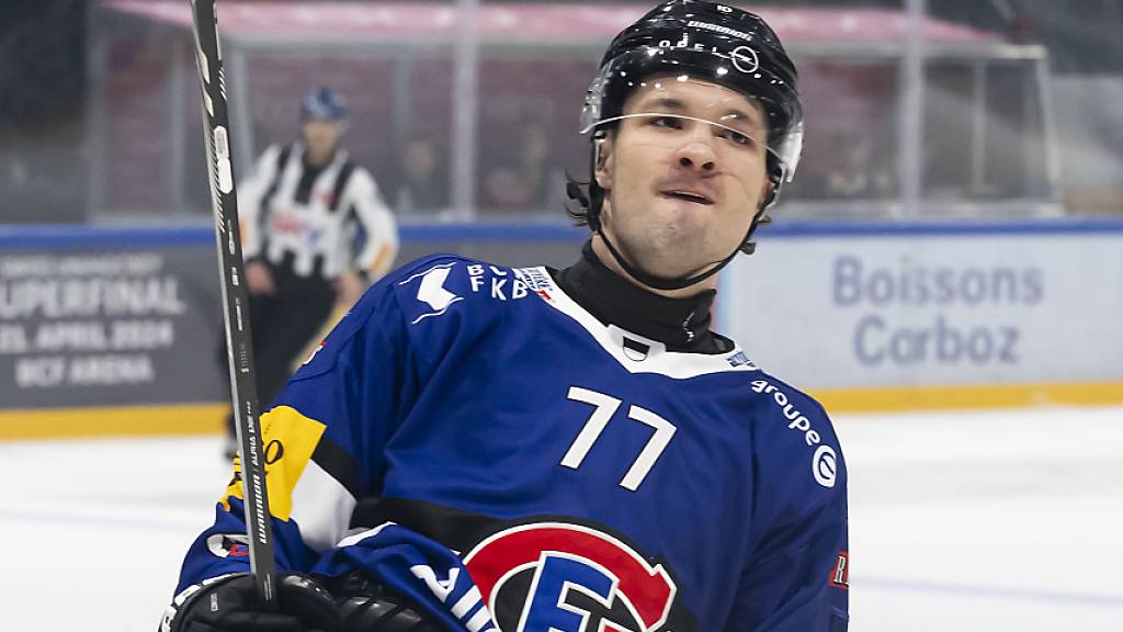 20-jährige und erstmals Torschütze in den Playoffs: Maximilian Streule brachte Fribourg-Gottéron mit dem 1:0 gegen Lugano auf Kurs