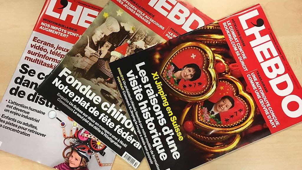Das Westschweizer Wochenmagazin «L'Hebdo» wird eingestellt. 37 Mitarbeitende in Redaktion und Verlag verlieren dadurch ihre Stelle, wie Ringier Axel Springer Schweiz am Montag mitteilte.
