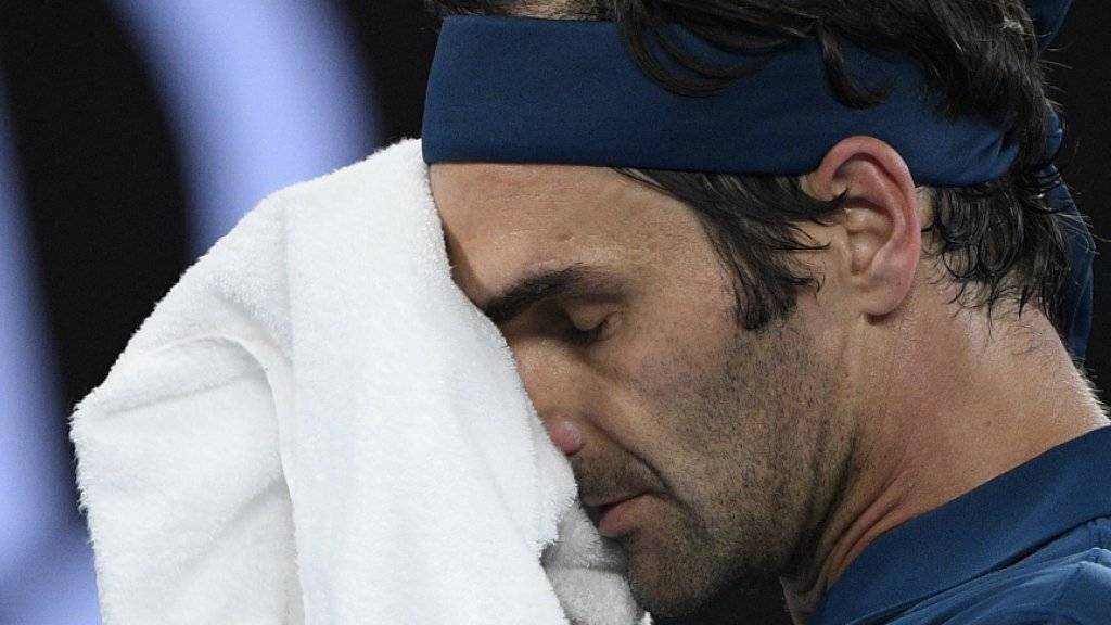 Fand kein Mittel gegen den jungen Griechen Stefanos Tsitsipas: Roger Federer scheiterte in Melbourne bereits im Achtelfinal